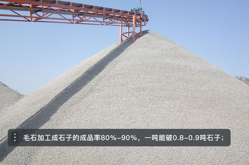 毛石破碎機型號及價格，一方毛石打出多少方碎石
